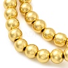 Electroplate Glass Beads Strands EGLA-F166-01B-G-3