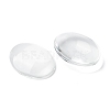 Transparent Oval Glass Cabochons GGLA-R022-40x30-3