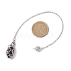 304 Stainless Steel Chain Macrame Pouch Empty Stone Holder Dowsing Pendulums PALLOY-JF02877-01-2