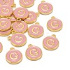 Golden Plated Alloy Enamel Charms ENAM-S118-07G-4