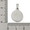 Non-Tarnish 304 Stainless Steel Pendants STAS-B071-02G-12P-3