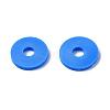 Flat Round Handmade Polymer Clay Beads CLAY-R067-10mm-33-7