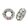 Brass Rhinestone Spacer Beads RB-A020-9mm-28P-1