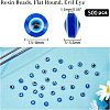 Round Evil Eye Resin Beads RESI-NB0001-26A-5