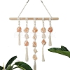 Handmade Cotton Woven Macrame Natural Himalayan Salt Nuggets Pouch Pendant Decoration PW-WG6723A-02-1