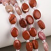 Cherry Quartz Glass & Natural Red Jasper & Sodalite & Green Strawberry Quartz & Rhodonite Beads Strands G-Z135-A06-1