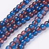 Crackle Glass Beads Strands X-CCG-Q002-6mm-12-1