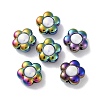 UV Plating Rainbow Iridescent Acrylic Beads OACR-H112-19B-1