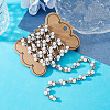 Alloy & Crystal Rhinestone & Plastic Pearl Bead Chains LCHA-TA0001-01-7
