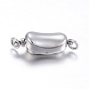 Tarnish Resistant 304 Stainless Steel Box Clasps LS-STAS-F108-02P-1