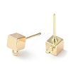 Brass Stud Earring Findings X-KK-F862-34G-2