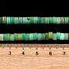 Natural Green Grass Agate Beads Strands G-I225-08-5x1.5-6