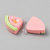 Opaque Resin Pendants CRES-CJC0011-004C-P-2