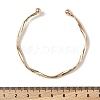Wave Alloy Cuff Bangles BJEW-L701-04G-5
