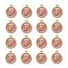 Golden Plated Alloy Enamel Charms X-ENAM-S118-07F-2
