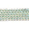 Electroplate Transparent Glass Beads Strands LS-GLAA-H021-01B-FR07-2