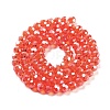Electroplate Transparent Glass Beads Strands EGLA-A035-T6mm-A05-2