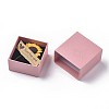 Cardboard Jewelry Ring Box CON-WH0068-74C-02-2