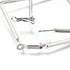 Iron Hoop Earrings EJEW-TAC0009-01P-2