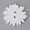 2-Hole Printed Wooden Buttons WOOD-TAC0003-49-3