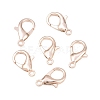 Zinc Alloy Lobster Claw Clasps E102-RG-1