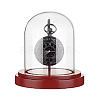 Transparent Glass Shade with Wood Base Watch Display Stand ODIS-WH0038-138-7