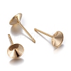 304 Stainless Steel Post Stud Earring Settings X-STAS-L238-082E-G-1