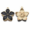 Alloy Enamel Pendants ENAM-T011-107B-NR-3