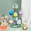 7-Slot Iron Easter Egg Display Stands ODIS-WH0058-21B-EB-4