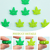 CHGCRAFT 12Pcs 2 Colors Food Grade Eco-Friendly Silicone Beads SIL-CA0001-65-5