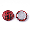 Imitation Leather Cabochons WOVE-S118-18A-2