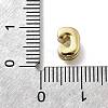 Brass Micro Pave Cubic Zirconia Letter Multi-Strand Links KK-D295-32G-03-3