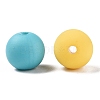 Rubberized Style Imitated Silicone Acrylic Beads MACR-T048-01C-10-2