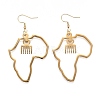 PVD Vacuum Plating 201 Stainless Steel Dangle Earrings EJEW-O101-03G-2