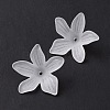 5-Petal Transparent Acrylic Bead Caps OACR-A017-15-3