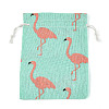 Polycotton(Polyester Cotton) Packing Pouches Drawstring Bags ABAG-T007-02E-1