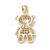 Brass Micro Pave Cubic Zirconia Pendants KK-M240-11-4