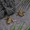 2Pcs Brass Turtle Display Decorations AJEW-SP0004-98-4