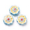 Handmade Porcelain Flower Beads PORC-J008-04A-1