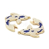 Alloy Enamal Pendants PALLOY-K009-06G-01-2