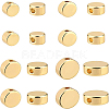 BENECREAT 80Pcs 4 Style Rack Plating Brass Spacer Beads KK-BC0007-85-1