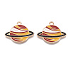 Alloy Enamel Pendants X-PALLOY-T078-08-1
