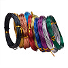 Pack of 10 rolls Mixed Color Round Aluminum Wire Jewelry Making Beading Craft Wire 20 Gauge 65 Feet/Roll AW-PH0001-01-0.8mm-4