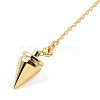 Brass Dowsing Pendulum Big Pointed Cone Pendants KK-H491-05G-2