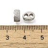 925 Sterling Silver Micro Pave Clear Cubic Zirconia Spacer Bars STER-U006-17P-3