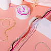 10 Strands 10 Colors Transparent Gradient Color Glass Beads Strands GLAA-TA0001-56-5