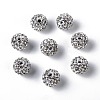 Grade A Rhinestone Pave Disco Ball Beads RB-Q102-12-1