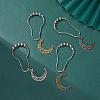 1 Set Iron Shower Curtain Rings HJEW-FH0001-45-5