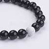 Synthetic Gemstone Beads Stretch Bracelets BJEW-JB02950-7