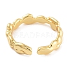 Rack Plating Brass Open Cuff Rings for Women RJEW-Z059-20G-3